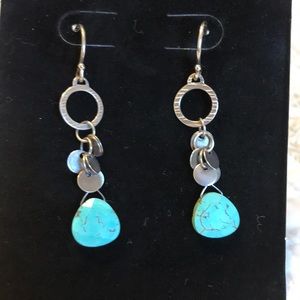 Silpada Silver and Turquoise Earrings